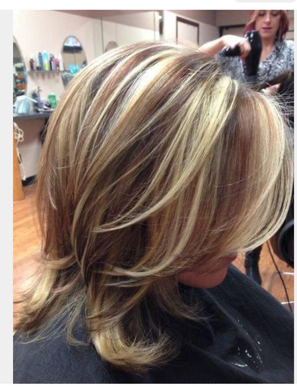 Coloration balayage mèches